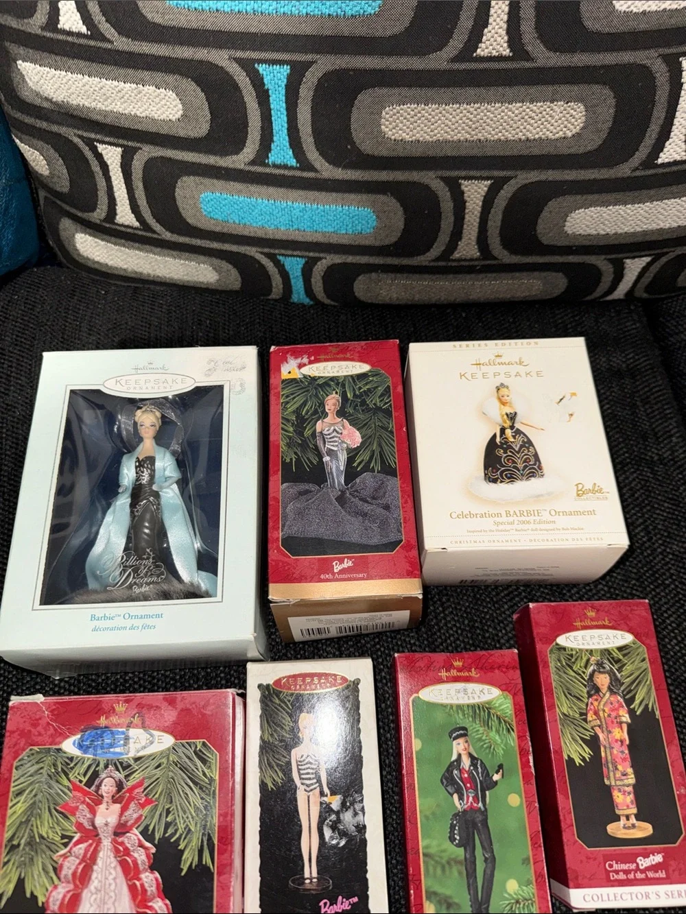 Hallmark Barbie Collector Ornaments Lot Bundle